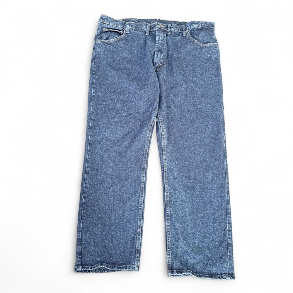 Wrangler Jeans Mens 44x30 Blue Denim Stretch Workwear Gorpcore Cowboy Normcore
